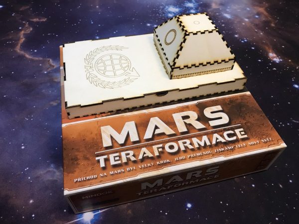 Teraformácia mars stojan na karty + krabička